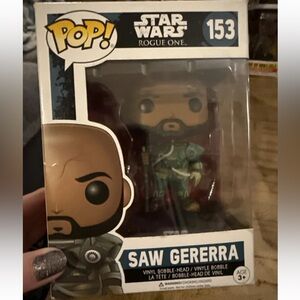 Pop Star Wars Rogue One Saw Gerrera Vinyl Figure #153
